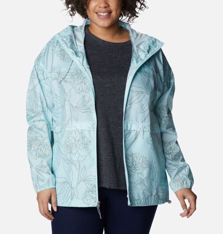 Jacheta Columbia Alpine Chill Windbreaker Dama Albastri Deschis | Plus Size WV819ZASQ